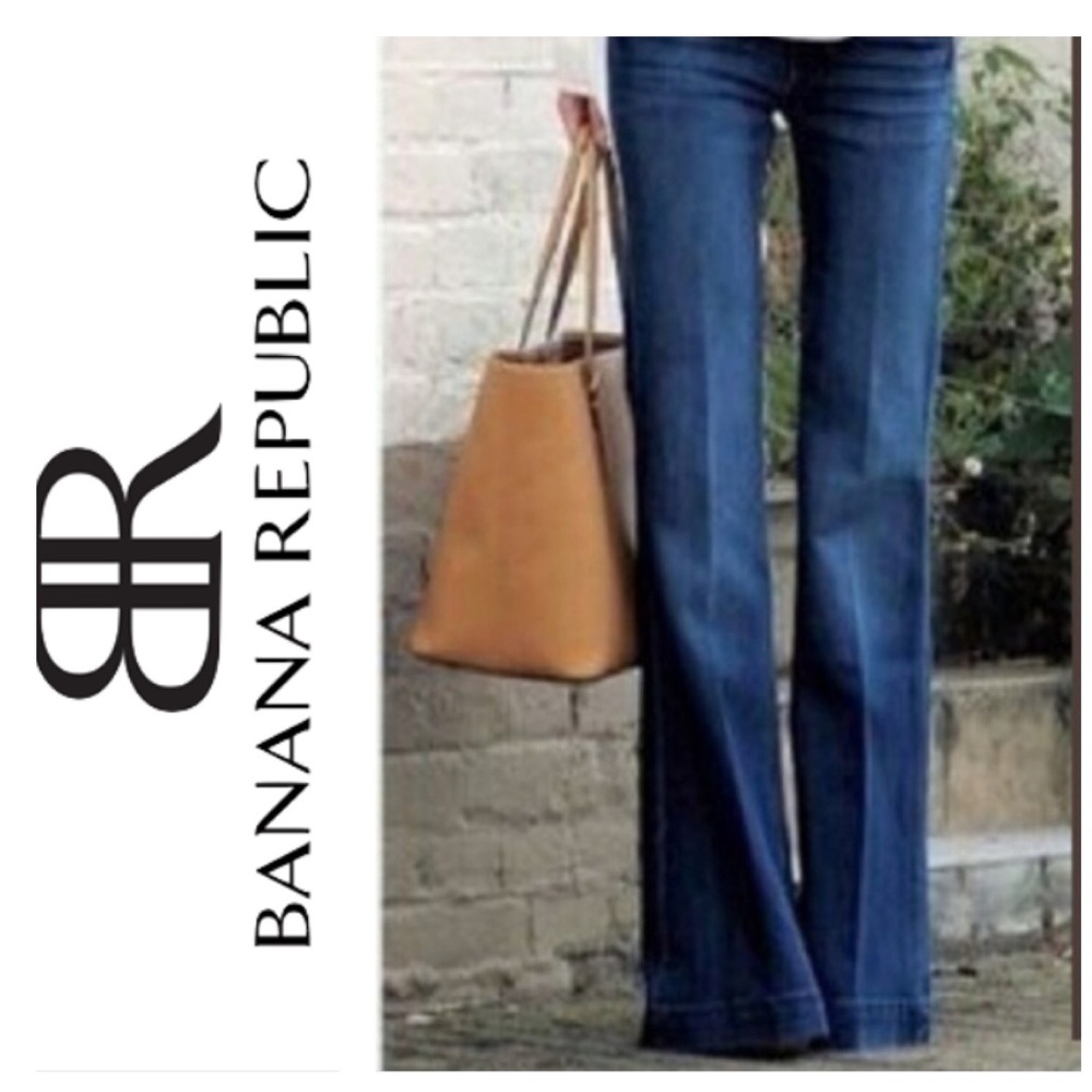 Banana Republic Urban Wide Leg Jean